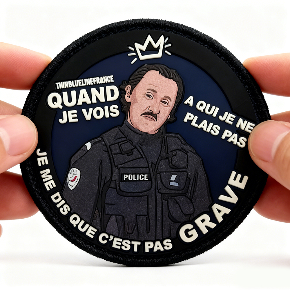 JC Revanche UV Printed PVC Patch Durable Soft Rubber Badge Custom Gear Patch High Detail UV Print PVC Emblem for Bags Jackets Apparel