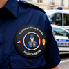 French police Emblem PVC Patch with Tricolor Shield Design