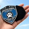 Wholesale Custom Soft PVC Rubber Patches Embossed Service Animal Logo Patch with Hook and Loop Backing for Bags and Clothing