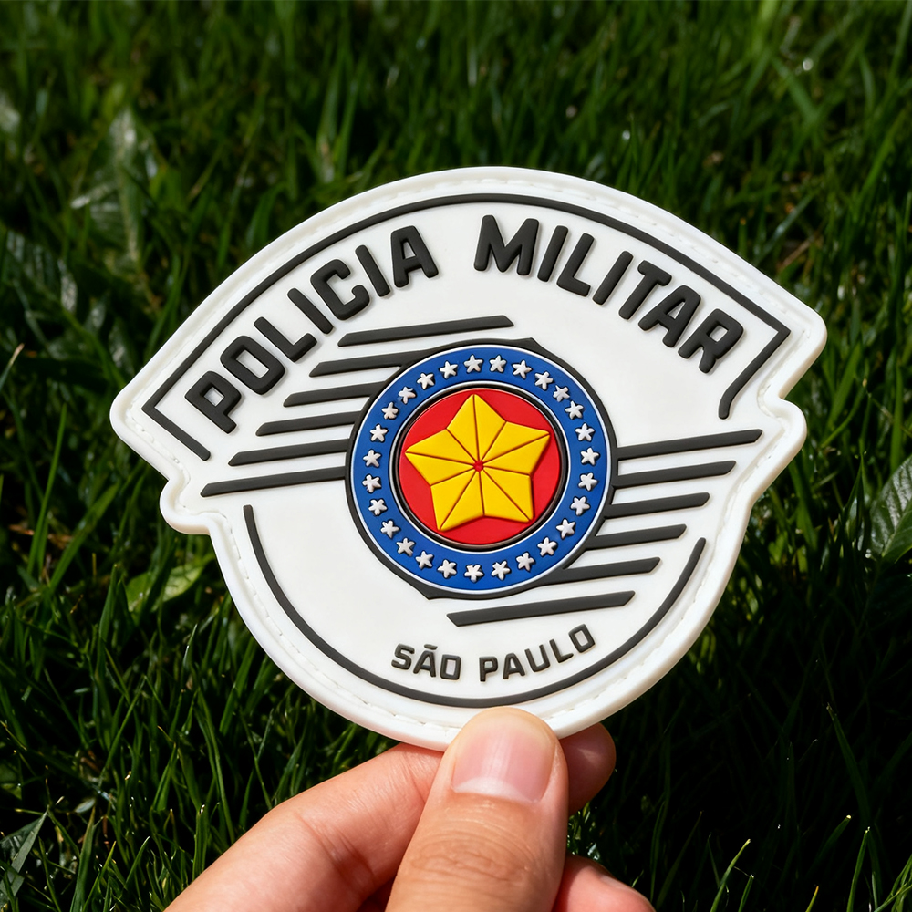 Brazil Public Security Service Rubber Patch with Nylon Hook Backing