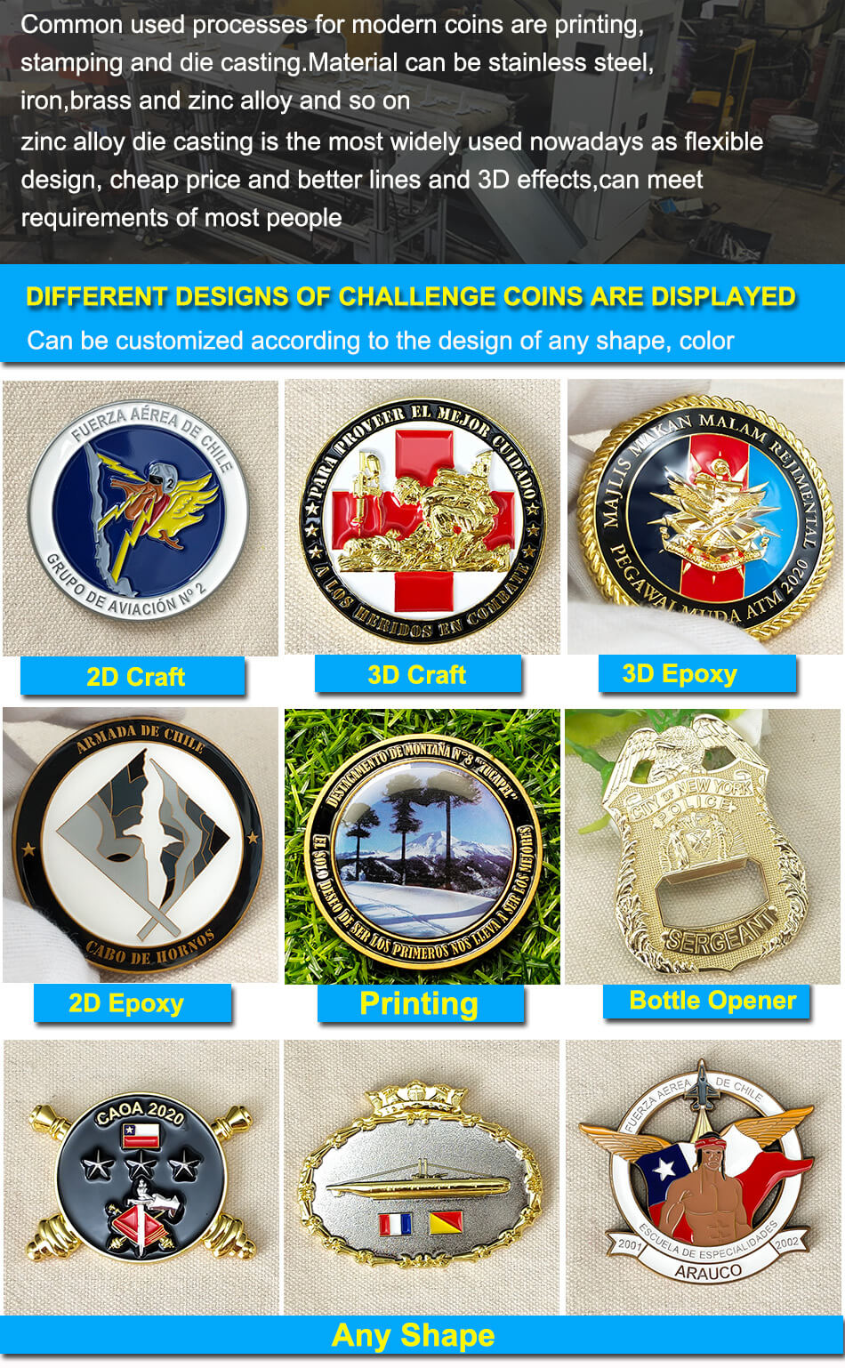 Custom 3D Challenge Coin