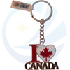 Custom Canada Flag Keychain Metal Enamel Keychain