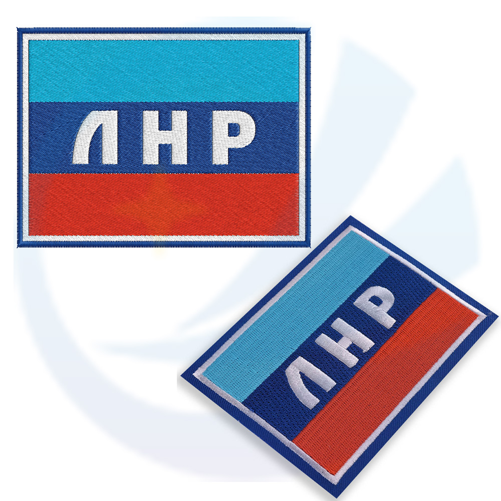 Fabric Embroidered Russian Tactical Morale Patches with Hook Loop Backing for Hats Bags and Clothing Decoration 