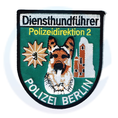 German Police Dog K9 Embroidery Pvc Rubber Patch