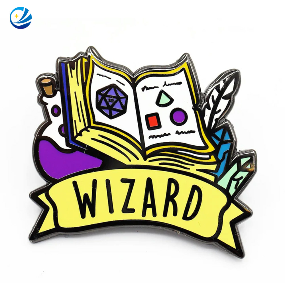 Custom Hard Enamel New Banner Class Pin Cute Animation Dices Game Dungeons and Dragons Pins