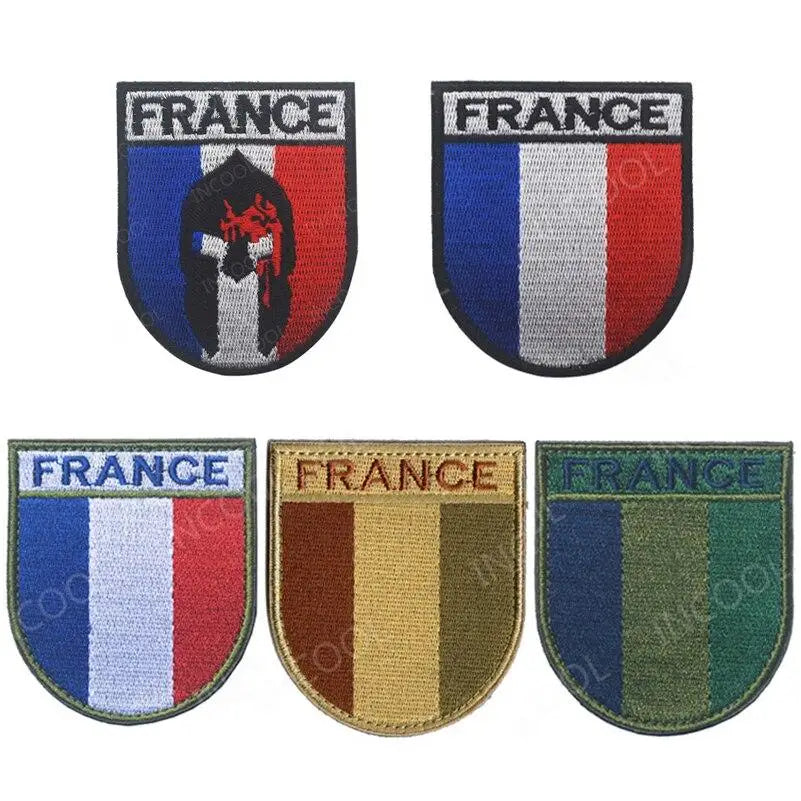 Designer Round Embroidery Badges Tactical Patch Custom Logo Sew on Full French Air Force Embroidered Patches for Garment