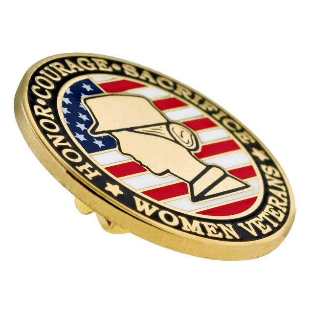 Female Veteran Pin