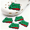 Wholesale Christian Shoe Amulet Religious Jesus God PVC Clog Shoe Amulet Suitable for Adult Women Religious Shoe Amulet