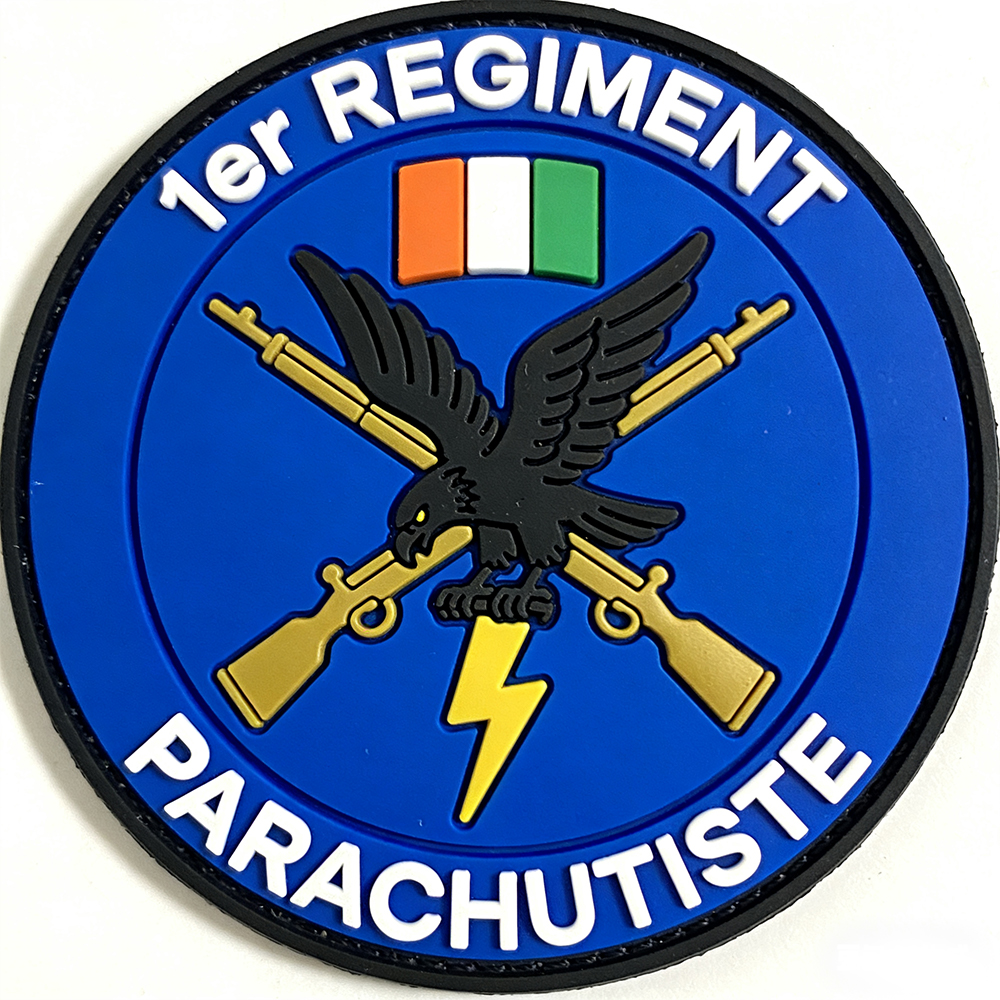 China Factory Wholesale French paratroopers Customized 2D/3D Soft Rubber PVC Patches Jacket Patch