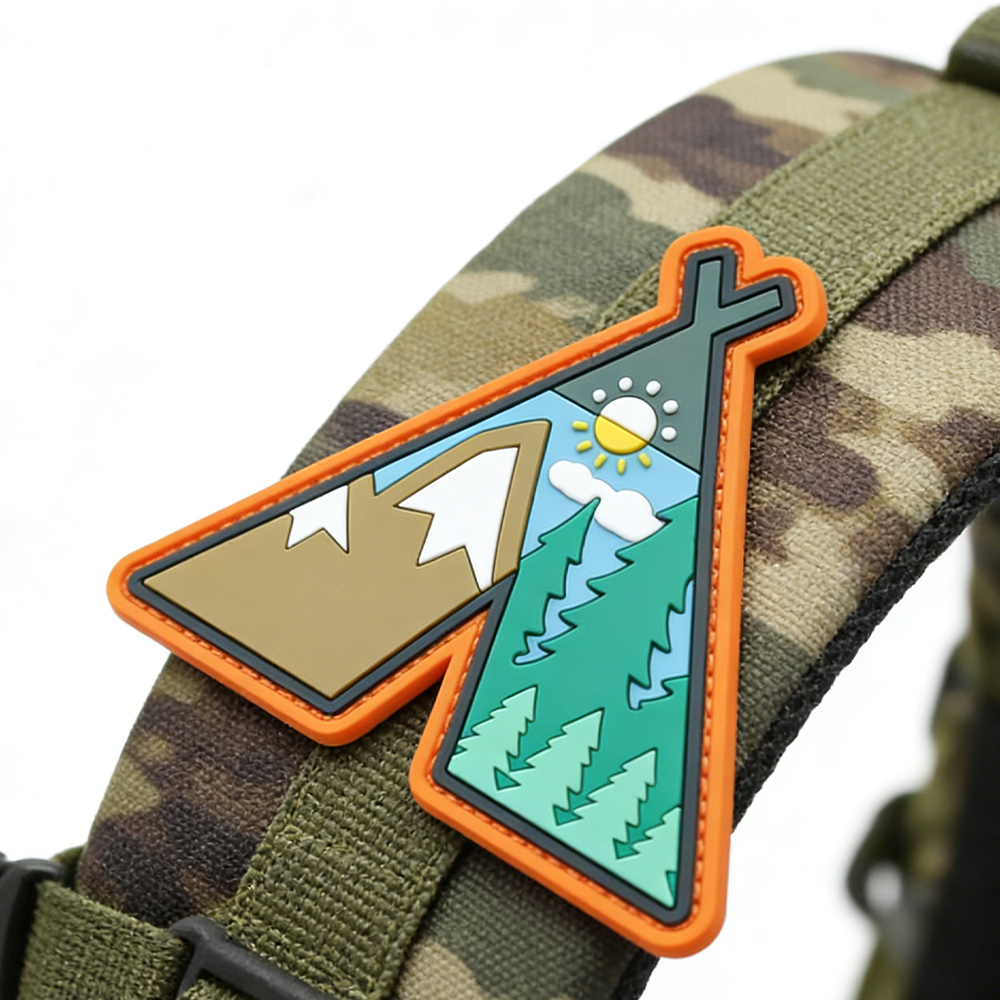 All-Terrain Landscape Camp PVC Patch LAT Forest Peaks Sun Outdoor Rubber Badge for Clothing Backpack Decoration Tactical Armband