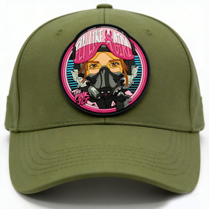 USA Breast Cancer Awareness Month PVC Patch Custom Pink Ribbon Soft Rubber Patch for Clothing Bags Accessories Support Gifts