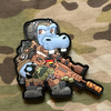 Moral Patches Bundeswehr Hippo PVC Patch Custom Soft Rubber Hippo Emblem Funny PVC Badge for Clothing Bags Accessories