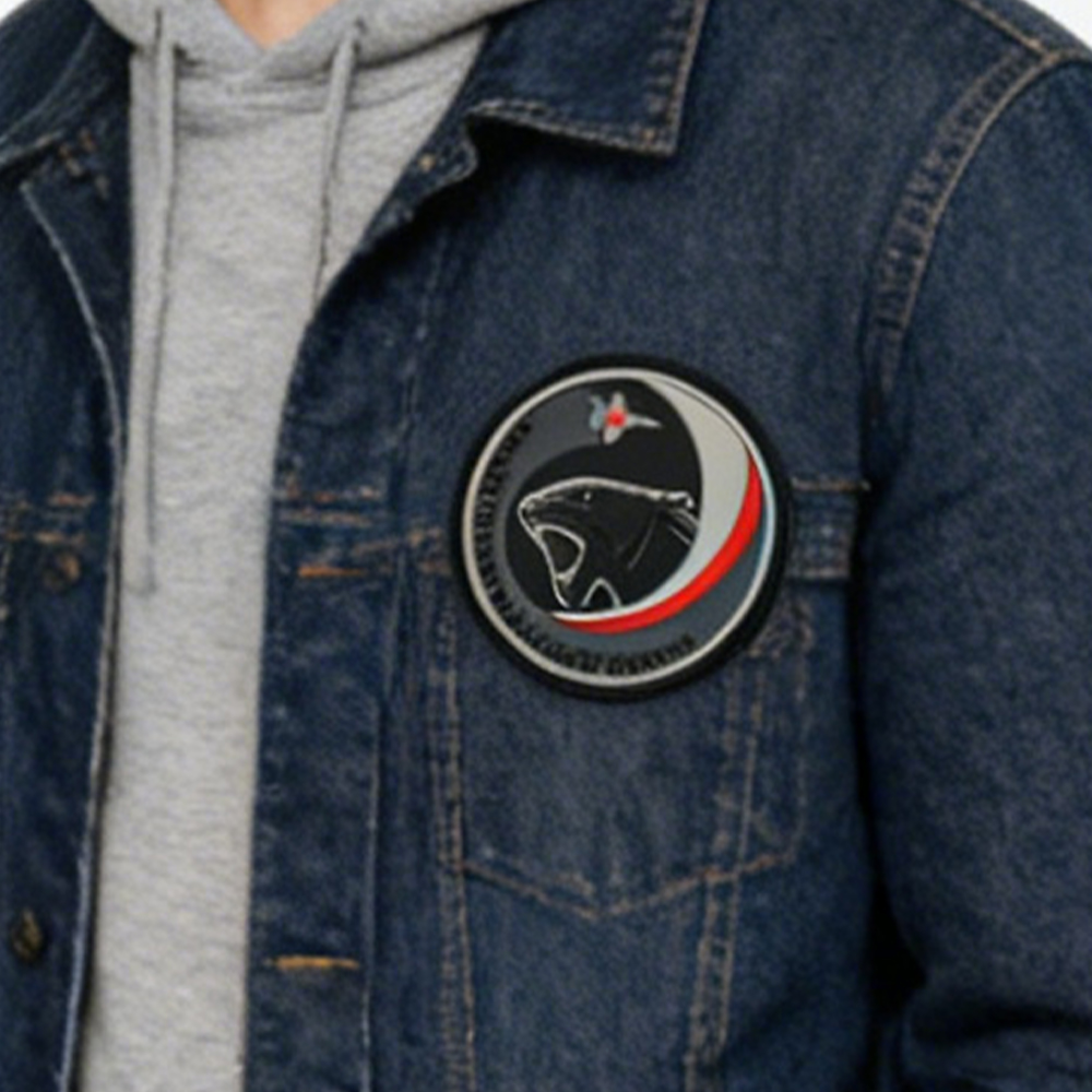 Black Widow Panther Driver PVC Patch European Style Durable Soft Rubber Panther Badge for Apparel Backpacks Accessories