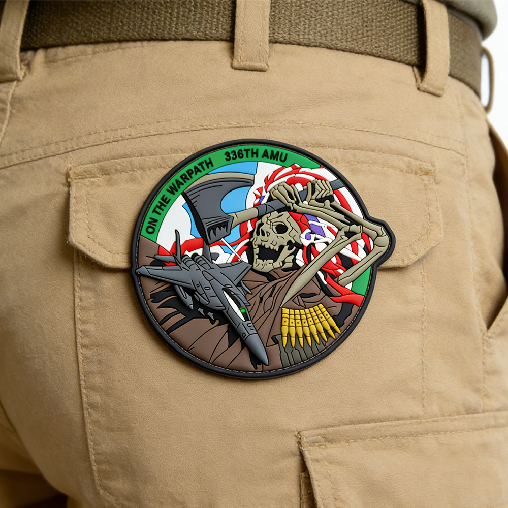Custom 336TH AMU On The Warpath PVC Patch – Factory-Customized Themed Emblem