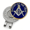 Masonic Magnetic Golf Ball Marker With Ball Cap Clip Custom Freemason Golf Marker Accessory for Hat and Visor
