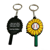 High Quality Hot Sales Usa Sunflower Custom Soft PVC Make Your Own Key Chain
