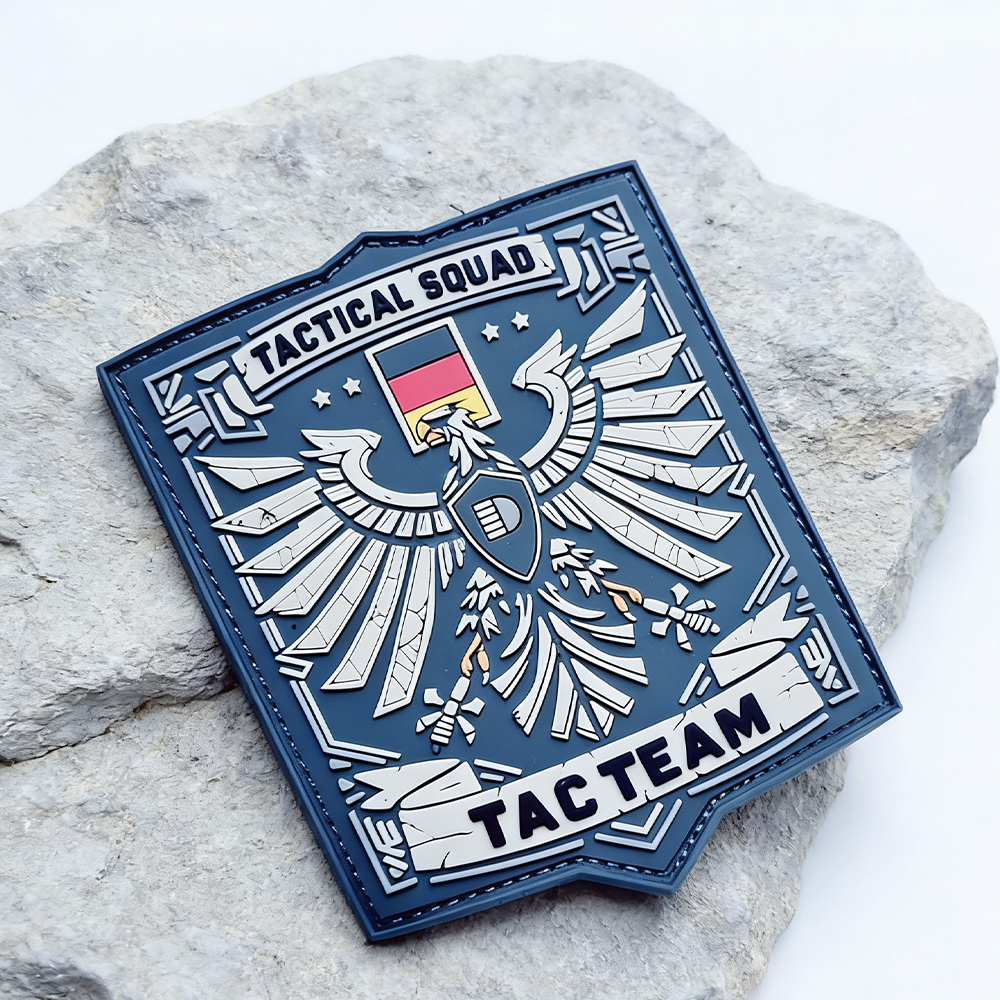 Germany Region Tactical Squad PVC Patch Custom Soft Rubber Emblem TAC TEAM Badge for Gear Apparel Backpacks Decoration