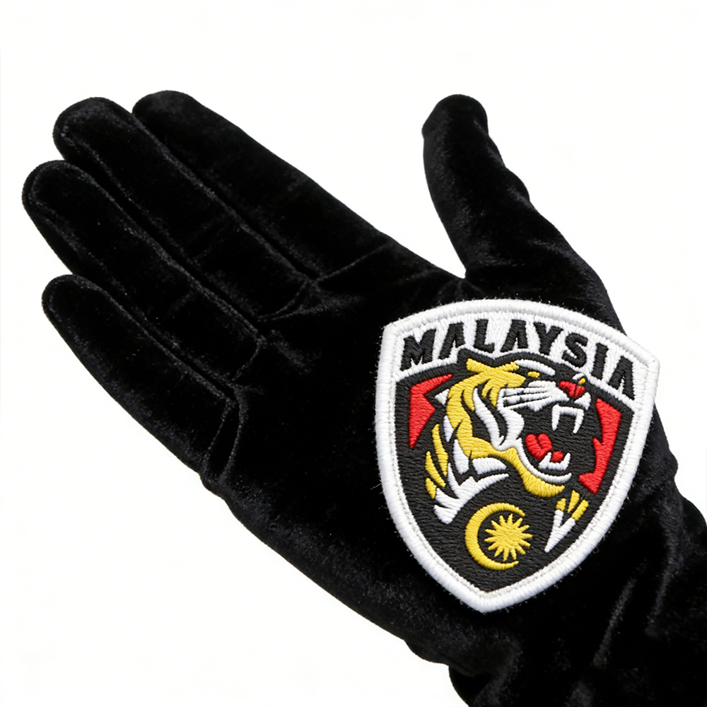 Malaysia Tiger Emblem PVC Morale Patch Custom Soft Rubber Malaysia National Style Patch for Bags Hats Gear