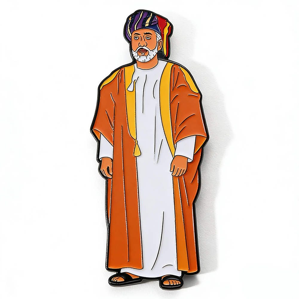 High Quality Black Metal Soft Enamel Saudi Arabia Pin National Day Souvenir Gifts Custom Brooch Pins Magnet Badge