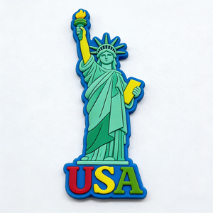 Silicone Souvenir Sublimation Fridge Magnets Country City Tourist Resin Refrigerator Magnet