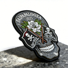 North America FAIPAPALOOZA 2025 Soft PVC Patch Unique Skull Design Rubber Badge for Clothing Hats Accessories