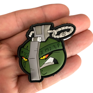 Cartoon Canister Character PVC Patch Funny Morale Style Soft Rubber Patch for Backpacks Vests Hats and Collection Display