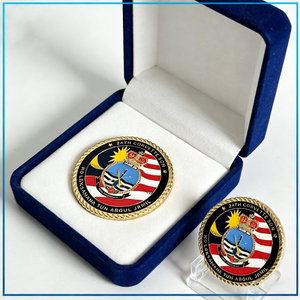Custom Wholesale Malaysia Commemorative Challenge Coin Factory Manufacturer for Unit Events and Special Projects