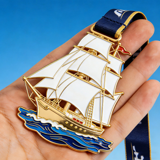 Personalized Rowing Kayak Canoeing Rafting Sailboard Windsurfer Windsurfing Sailboarding Boardsailing Sailing Medal Medallas Medallion Custom Sailboat Medal