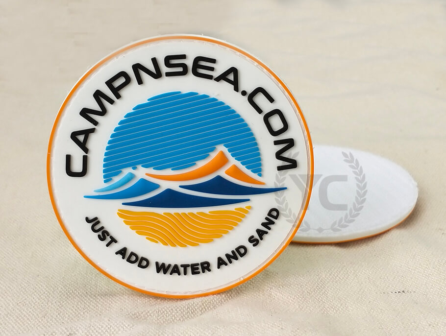 Custom Designer Silicone 3D Pvc Luxury Flag Patches Rubber military Logo Velcroc Patch