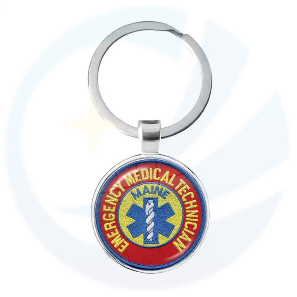 Factory direct sale custom medical ambulance emergency rescue Keychain