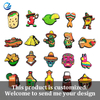 Custom Shoe Charms Designers Pvc Logo Shoe Charms Packs For Clogs