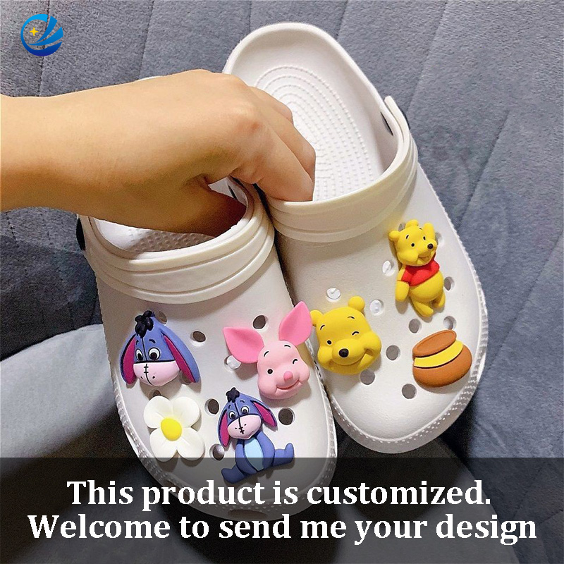 Custom Logo Wholesale Designer Charm Clogs Shoe Charms