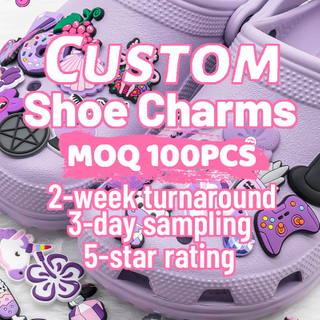 new custom designer pvc decoration personalisation design regular custom shoe charms