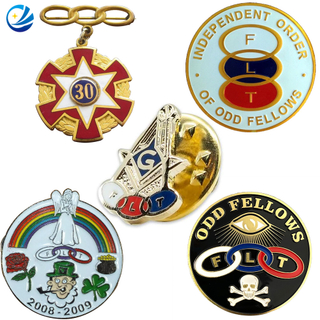 2D 3D Zinc Alloy Metal Odd Fellows Car Auto Emblem Odd Fellows Ioof Lapel Pin