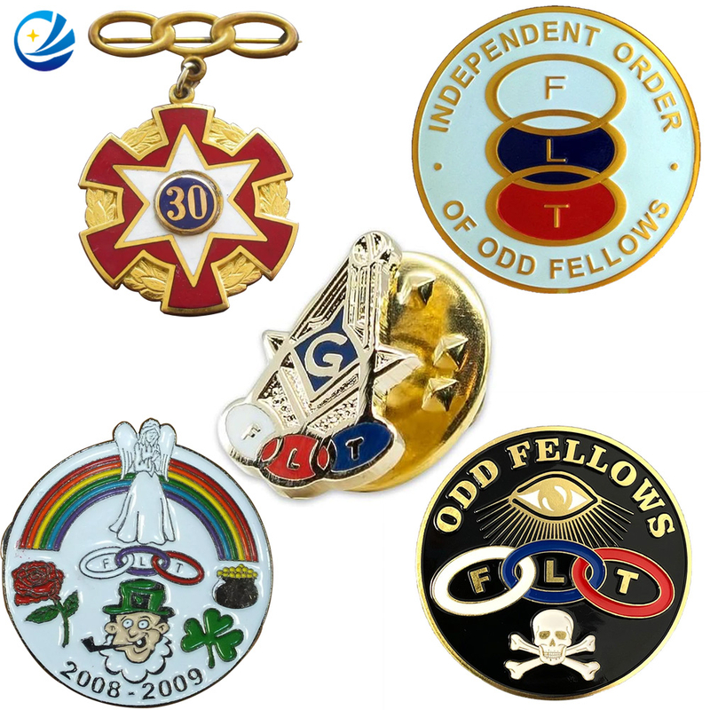 2D 3D Zinc Alloy Metal Odd Fellows Car Auto Emblem Odd Fellows Ioof Lapel Pin