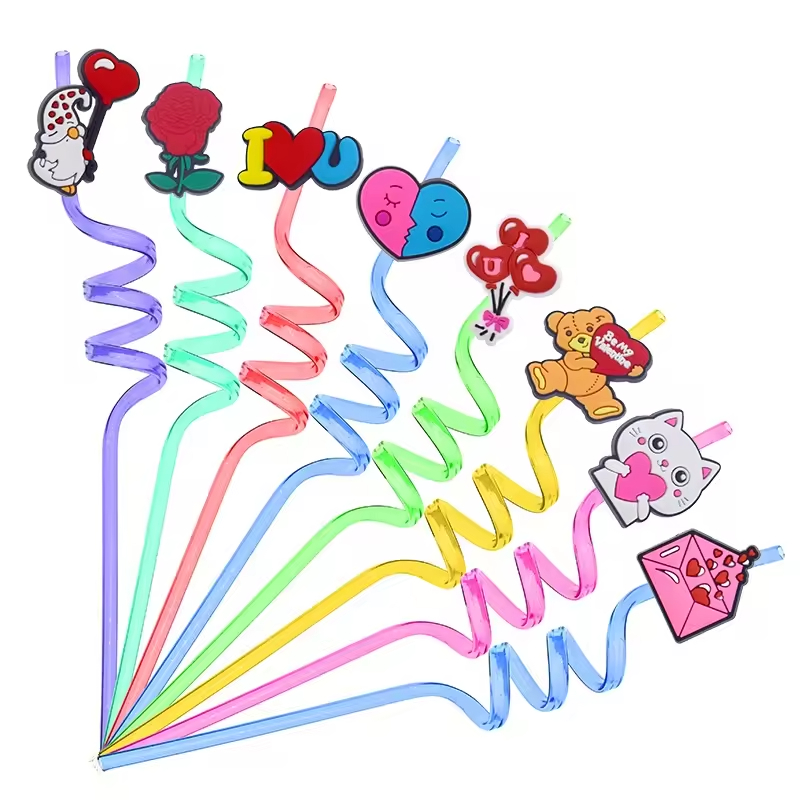 Movie characters straw toppers Silicone PVC potter straw topper accessory wholesale