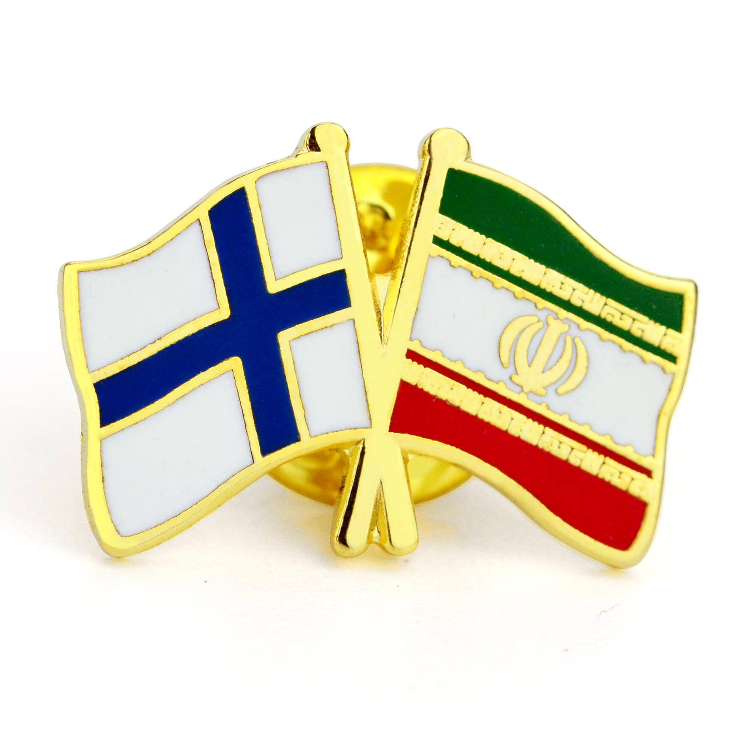 Wholesale Manufacture Customize Logo Brooch Custom Blank Metal Enamel Country Flag Badge Lapel Pin