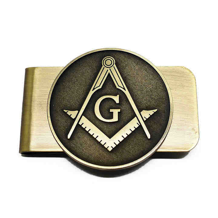 Wholesale Gift Design Logo Masonic Car Sticker Emblems Accessories Freemason Badge Brooch Enamel Custom Metal Badges Masonic Pin