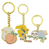 Zinc Alloy Cartoon Animal Key chain 2D 3D Logo Hard Soft Enamel Keychain
