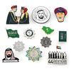 Saudi National Day Arabia Souvenir Uae Dubai Expo Badge Saudi Products Lapel Enamel Pin Saudi Arabic Pins
