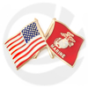 USA AND USMC FLAG PIN