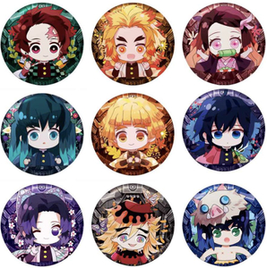 Cartoon Japanese Anime Characters Safety Pin Button Badges