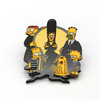 Wholesale metal anime pins carton Simpsons funny pins cute enamel anime badges