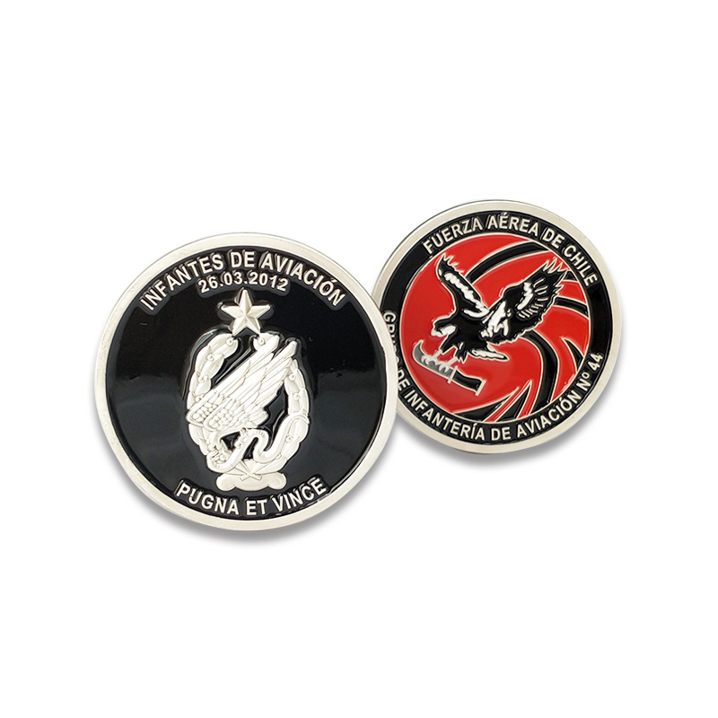 Maker Custom Metal Printing Epoxy Military Air Force Challenge Coin
