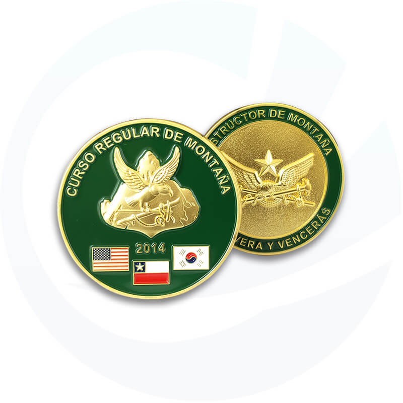 Custom 3D Gold Challenge Coin