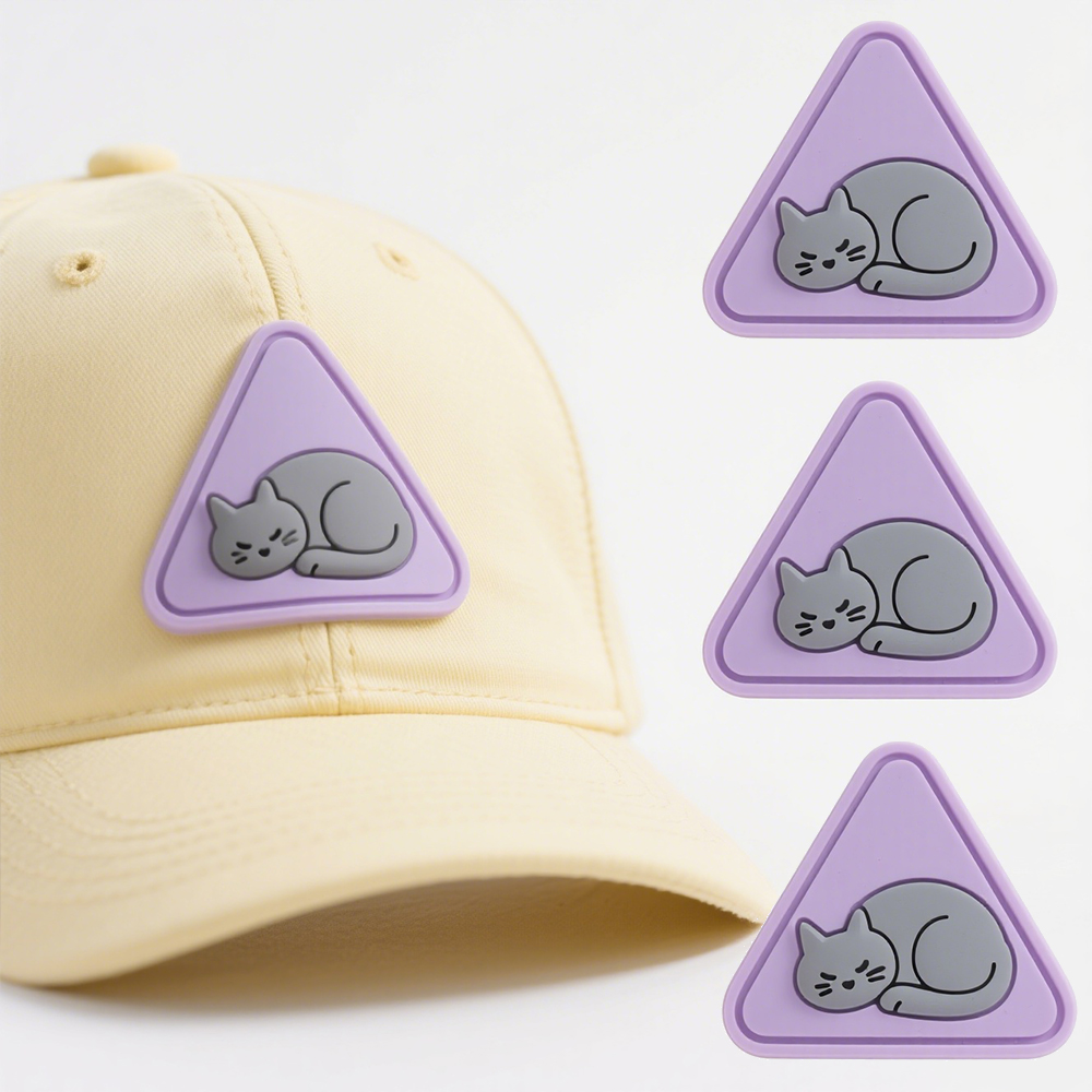 Animal PVC Rubber Dogs Sew-On Bag Hat Clothing Label Applique Cat Patches Animal PVC Clothing Label Cap Stickers