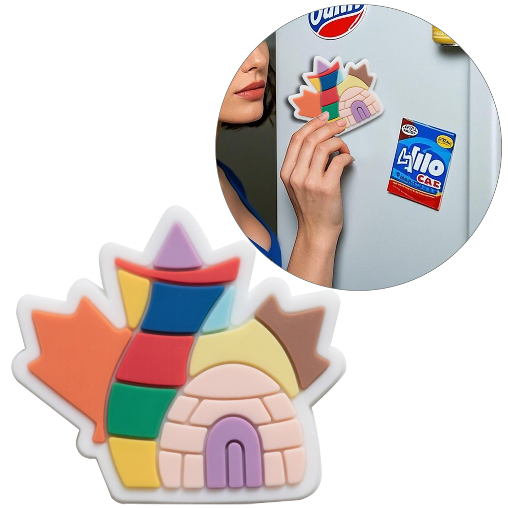Custom Canada Monaco Logo 3d PVC Rubber Souvenir Christian Fridge Magnets Magnetic Magnets Stickers for Fridge Manufacturer