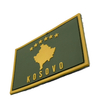 High Quality Custom KOSOVO Poland Brand Logo 3D rubber pvc Embroidery Patch Woven Badge With Merrow Border Decoration for Clothing