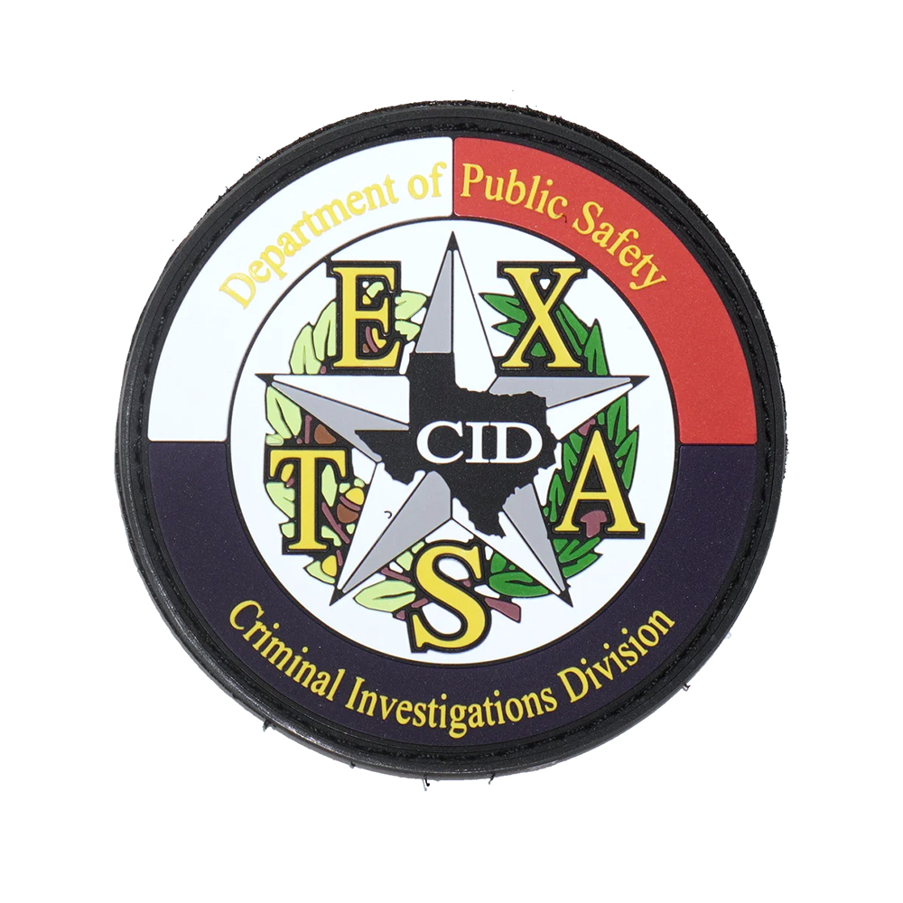 Hat Patches Custom Texas Logo Heat Press Sew Iron on Embossed Rubber Badges Silicone Soft 2D 3D Tactical Pvc Patch for Clothing