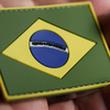 Pvc Brazil Flag Patches Custom Logo Various Country Various States Flag Design Backing Soft Rubber Patches for Clothing